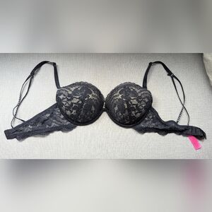 Victoria's Secret Black Lace Bra - Size 34C